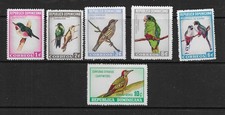 República Dominicana 1964 BIRDS Juego de 6 MINT Bisagras