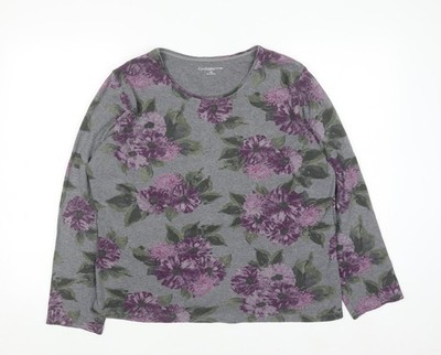 Graues Basic-T-Shirt Damen UK Größe 18 Plus Croft & Barrow