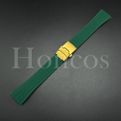 20 22 MM Green Rubber Aquanaut Watch Band Strap Quick Release Fits for Huawei