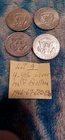 LOT OF 4 - 1966, 67, 68, 69 40% Silver Kennedy Half Dollars AU/UNC -0979