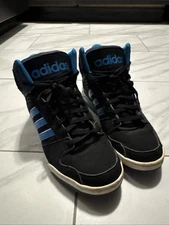 Adidas NEO Men Black BB9TIS Leather Sneakers Size 11