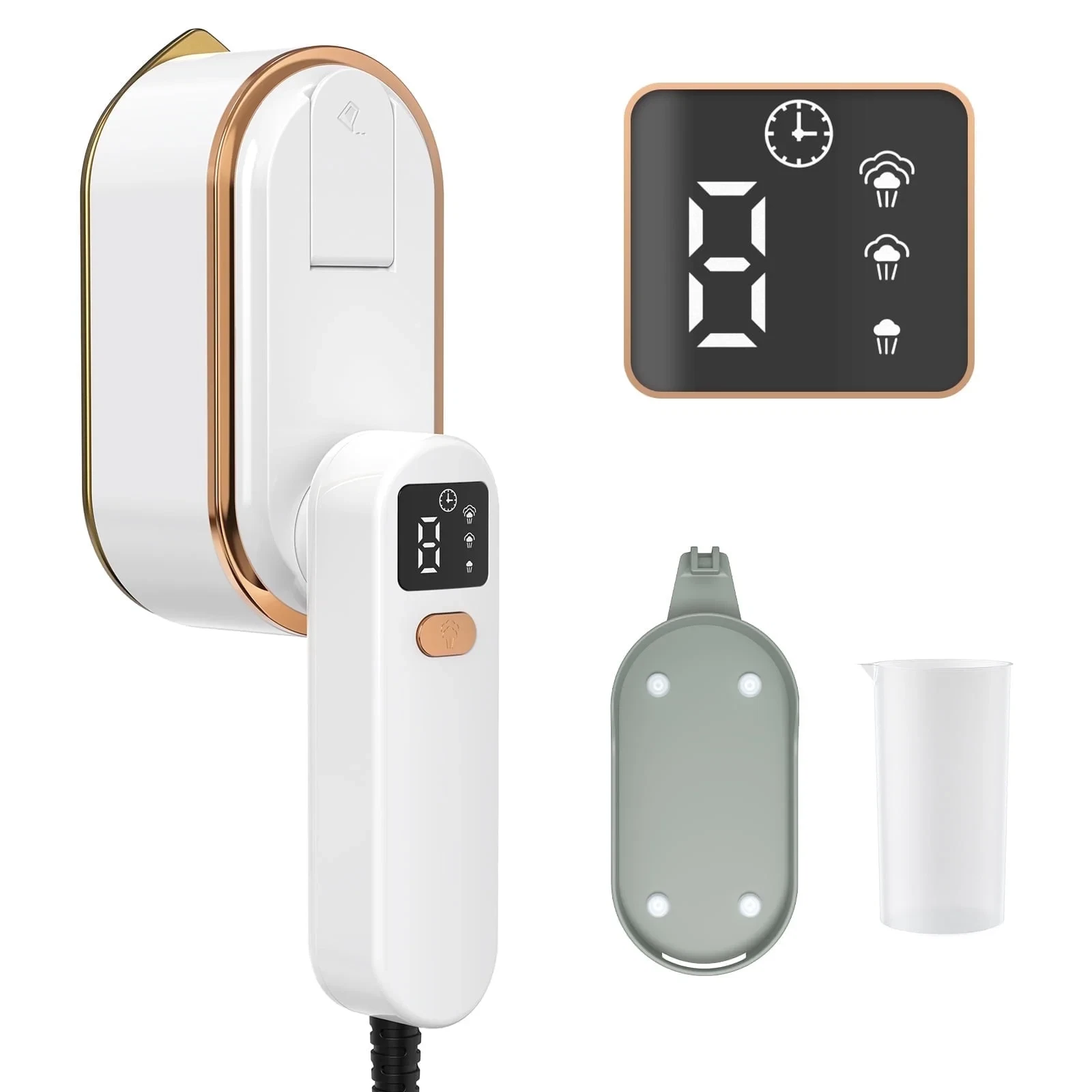 1300W Handheld Travel Steamer for Clothes, 180ML Tank, 10s Heat-Up, Portable
