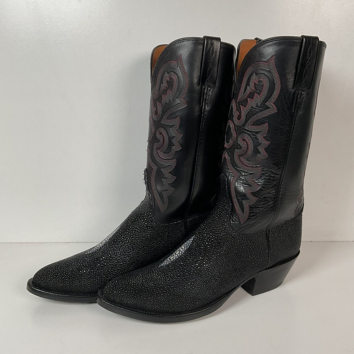 Lucchese Classics Handmade Exotic Stingray Cowboy Boots 10.5