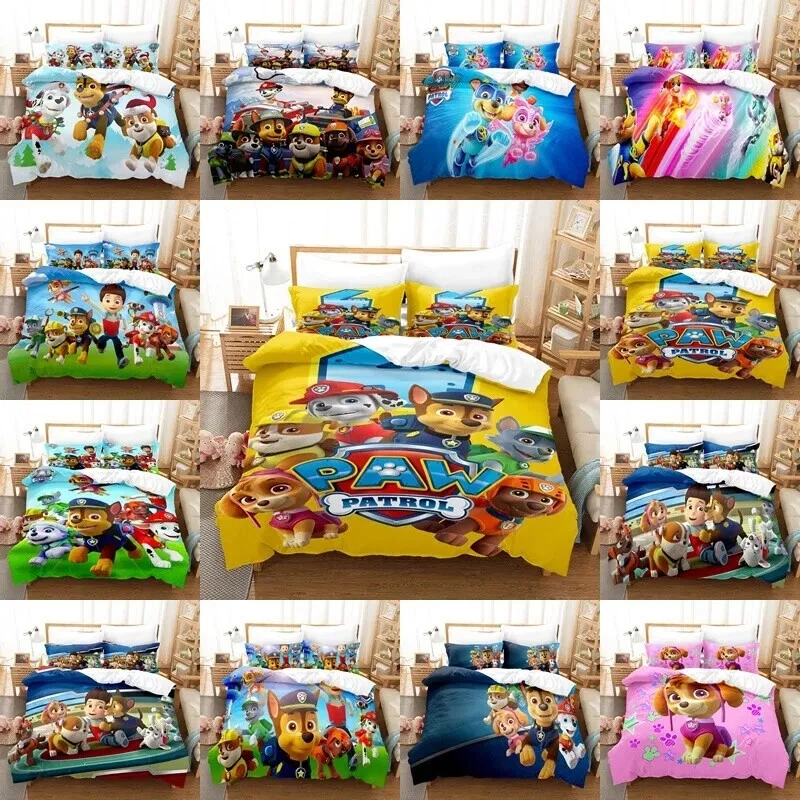 Fundas nórdicas edredón ropa de cama Paw Patrol fundas de almohada individuales dobles queen AUPOST Foto 2 de 4