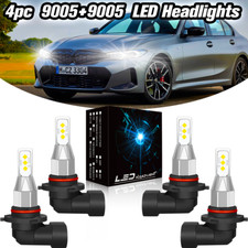 9005 9005 LED Headlights Bulbs Kit High Low Beam For Chevrolet Malibu 2016-2018