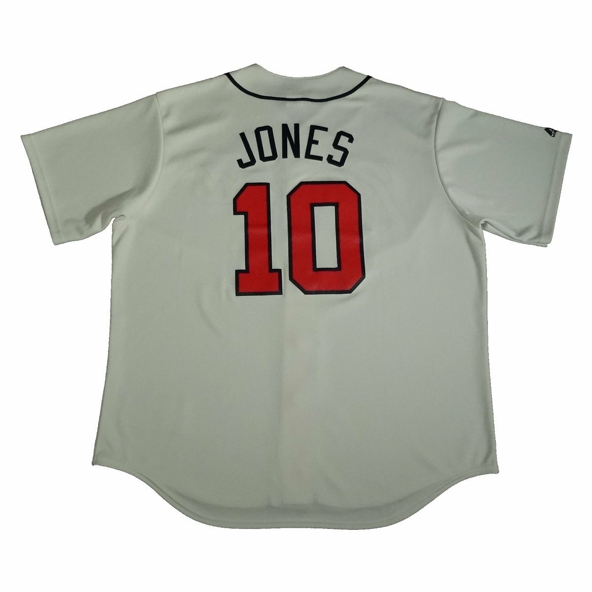 Chipper Jones Atlanta Braves Jersey Majestic Sewn Stitched
