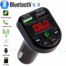 Bluetooth Car FM Transmitter MP3 Player Hands Free Radio Adapter 2 USB Charger