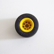 PLAYMOBIL (S428) RACING - Roue Arrière Jante Jaune Formule 1 3038 3603 3930