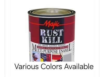Majic Paint Majic Rust Kill Oil Base Rust-Preventative Coating, 1 qt. Various