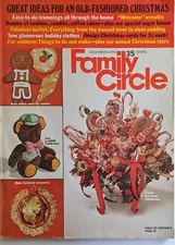 Vintage Family Circle Magazine Old Fashioned Christmas Issue Dec 1974 Crafts