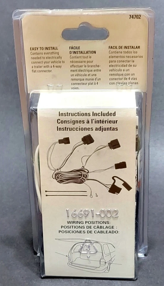 Reese Towpower T-Connector Trailer Wiring Kit 2007-09 Jeep Grand Cherokee 74702 — 第 2/2 张图片