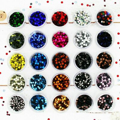 SS16 HOTFIX CRYSTAL RHINESTONES 4MM HOT FIX- 28 COLORS - 720 STONES PER PACK