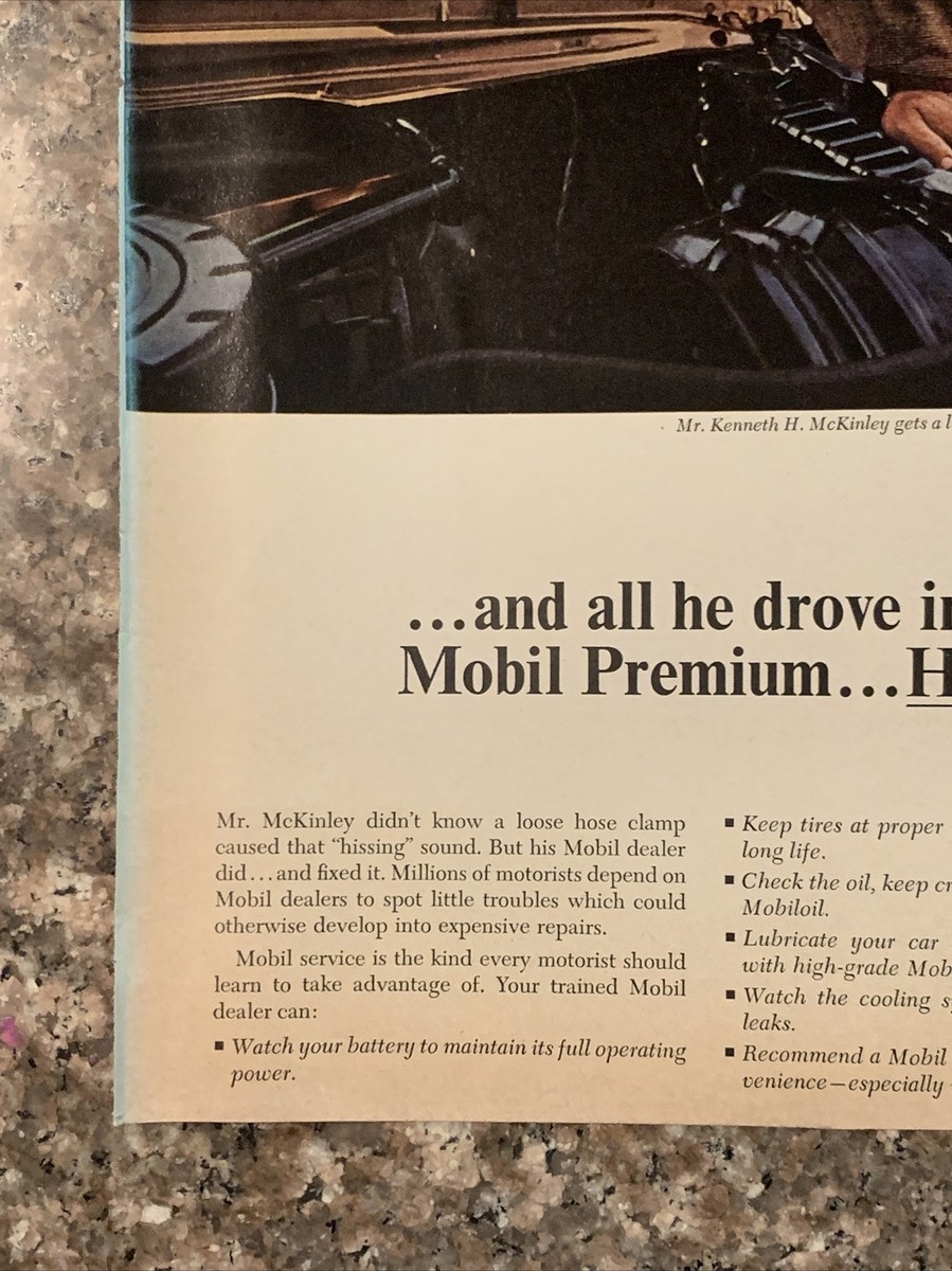 Mobil Oil 超希少サヴィニャック ガソリン オリジナル広告掲載雑誌LIFE