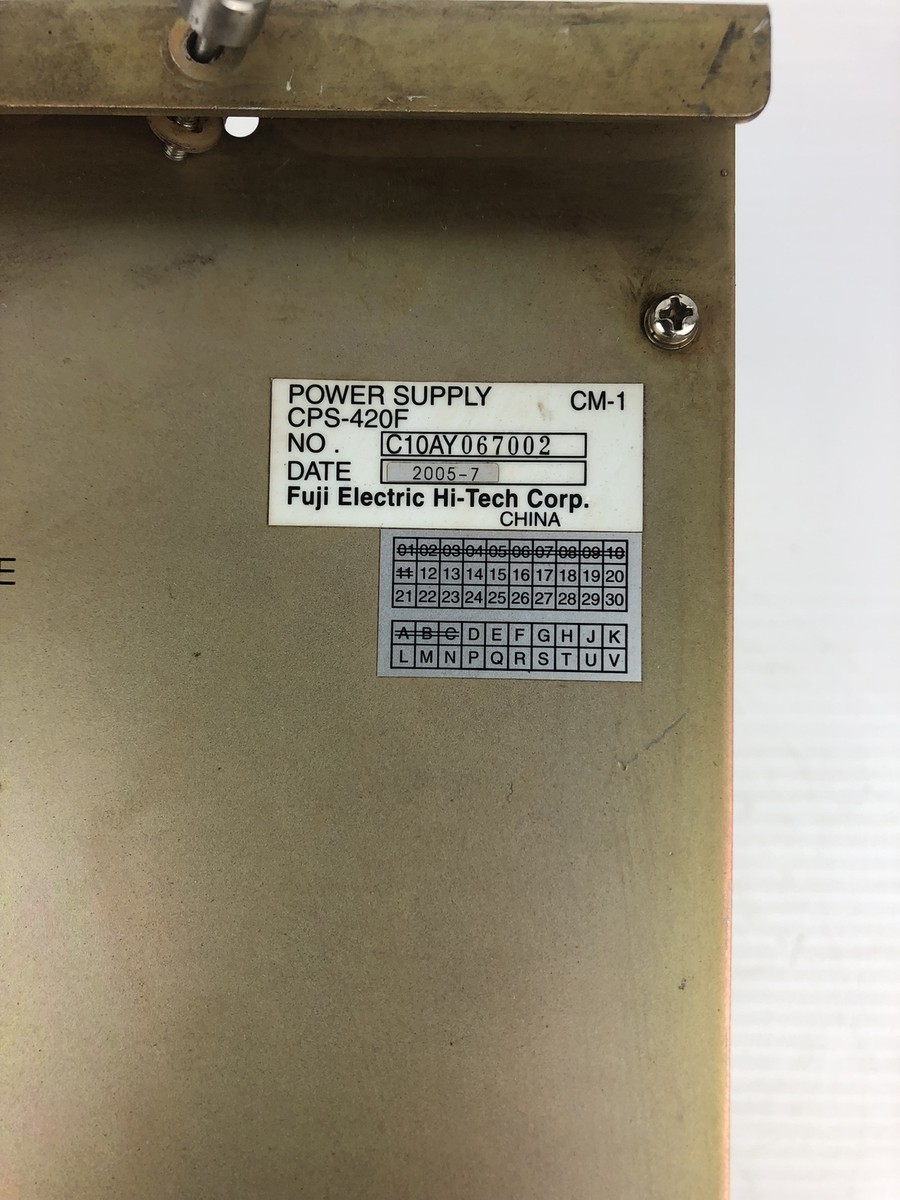 Fuji Electric CPS-420F Power Supply 200-240VAC 50/60Hz | eBay Fuji Electric CPS-420F Power Supply 200-240VAC 50/60Hz | eBay