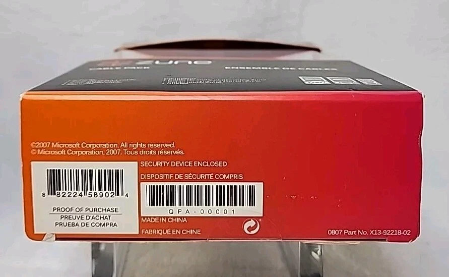 Nuevo paquete de aire acondicionado Zune Home 2008 vintage - base, control remoto, adaptador de CA Y2k sellado Foto 4 de 4
