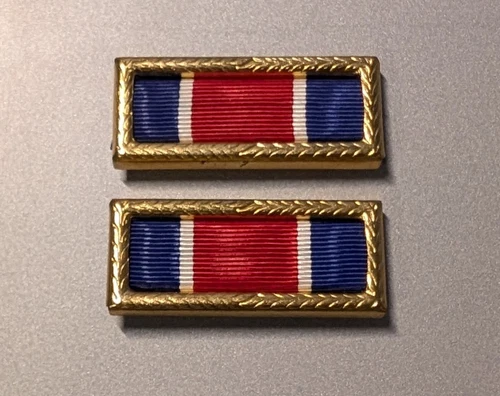Texas Governor’s Unit Citation -Moiré Ribbon Made in USA- New Set of 2