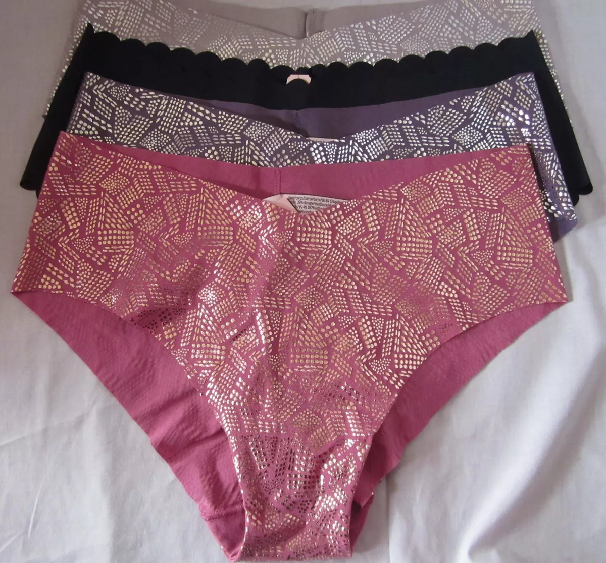 Victoria's Secret LARGE Panties Underwear NO SHOW HIPHUGGER U Pick Color  RAW CUT