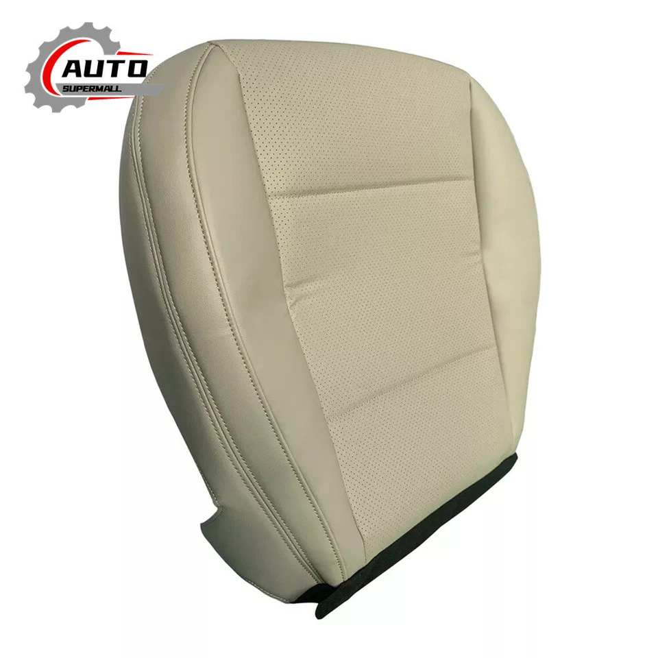 Perforated For 2015-2017 Subaru Outback beige Driver Leather Bottom Seat Cover Foto 3 de 4