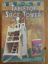 Sealed Sterling Tabletop Siege Tower 15 Inch Model Includes Book New