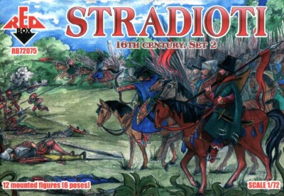 Stradioti. 16th century. Set 2  (12 Mounted figures) 1/72 RedBox 72075