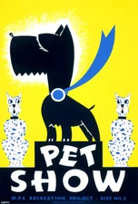 Pet Show - Recreation Project - 1930's - WPA Poster