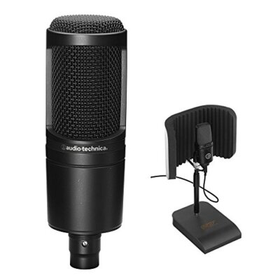 Audio-Technica AT2020 Cardioid Condenser Microphone w/ Reflection Filter