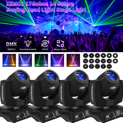 230W 7R Sharpy 17 Gobos Moving Head Beam Stage Lighting Zoom 16+8 Prism DMX DJ
