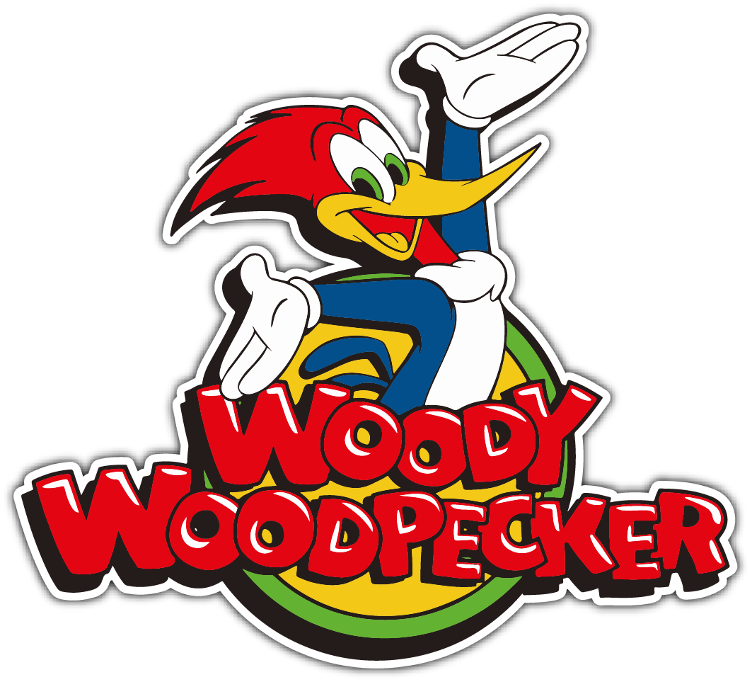 Woody Woodpecker Head Funny Cartoon Car Bumper Vinyl Sticker Decal