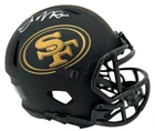 Joe Montana Signed Eclipse Mini Helmet BAS Beckett Witnessed