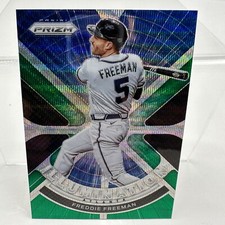 2021 Prizm Freddie Freeman Illumination Blue Green Parallel #IL-9