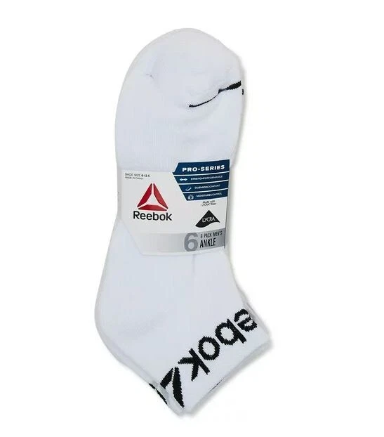 White Reebok Men's Performance Quarter Cut Ankle Socks 6 Pairs Size Large 6-12.5
Opens in a new wind