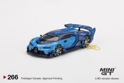 ミニカー MINI GT No31 1/64 Mini GT #266 Bugatti Vision Gran Turismo Blue Limited