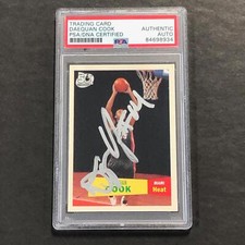 2007-08 Topps #131 Daequan Cook Signed Card AUTO PSA Slabbed Heat