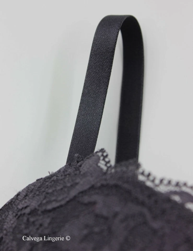 Новый с Ярлыками Calvin Klein QP1445 «В 5ni девять железа» Conrour, пуш-ап, кружевной бюстгальтер, серый, 34C - Изображение 3 из 4