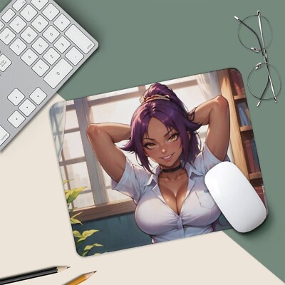 Shihouin Yoruichi BLEACH  keyboard and mouse pad desk mat game pad 9.8x11.8 inch