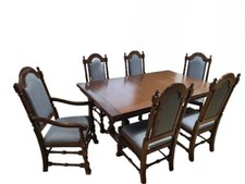 ethan allen royal charter Jacobean style dining room furniture
