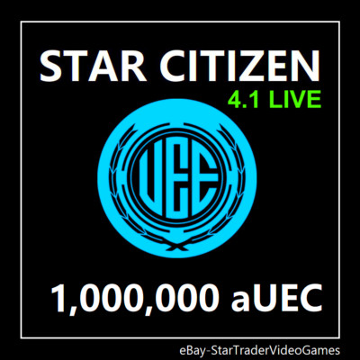 STAR CITIZEN - 1,000,000 aUEC (Alpha UEC) for 4.1 LIVE