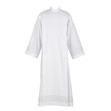 Alb Embroidered Inset Clergy Vestment Church Supplies Small New