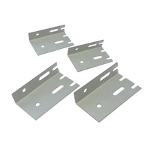 Set Four Replacement 80mm Universal Galvanised Steel 4 Radiator Hanging Brackets