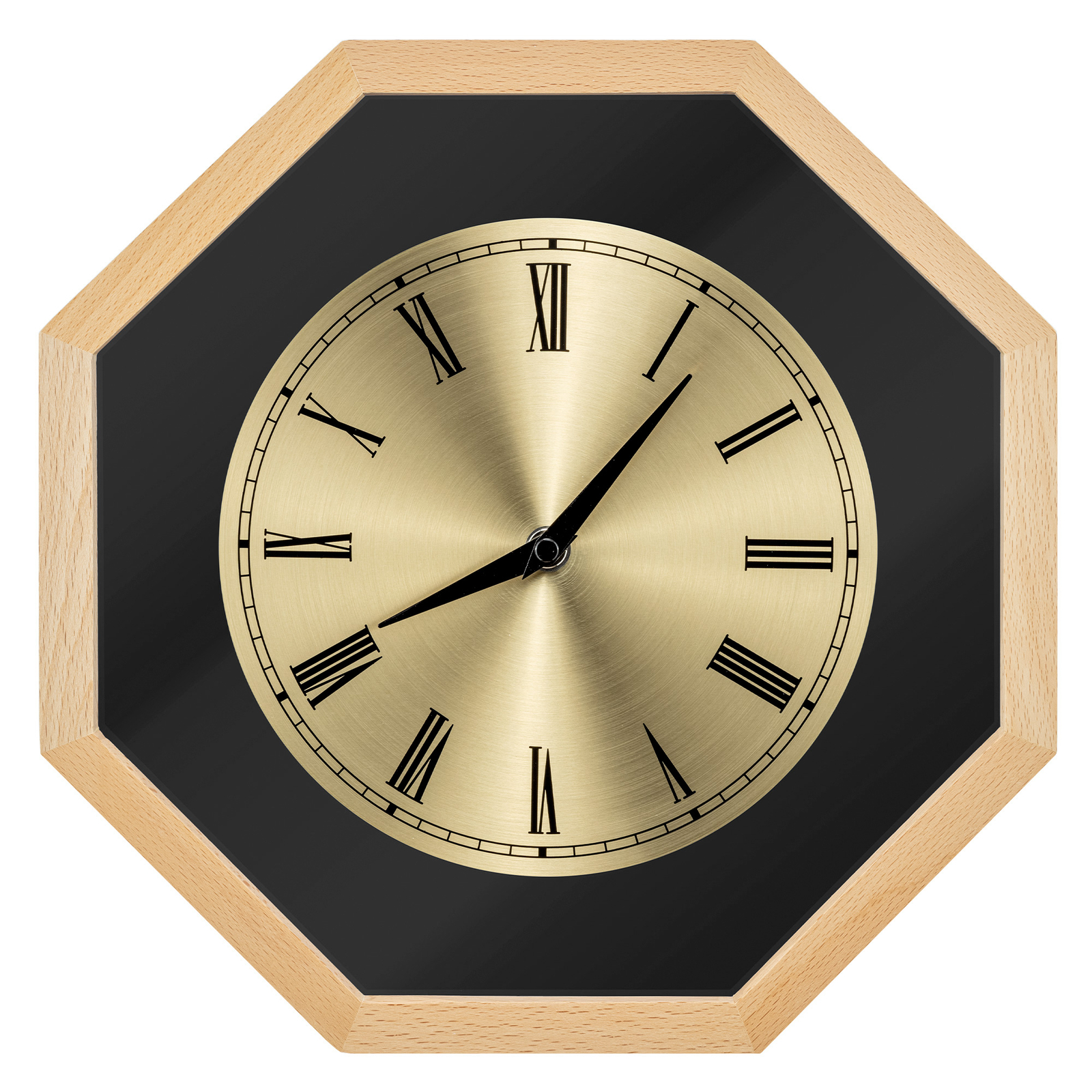 Аналог Holz Wanduhr Achteck Дизайнерский аналог Uhr zum Aufhängen Hängeuhr Holzuhr