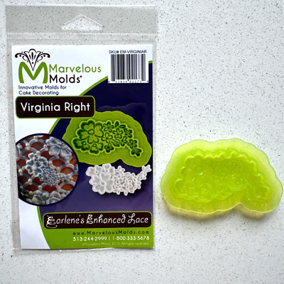 Tortenaufleger, Tortendekoration, wunderbare Form, Virginia rechts, Kuchen Blumenform