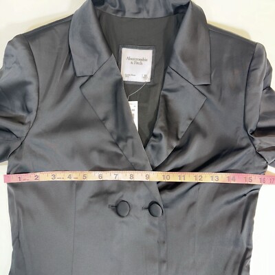 abercrombie satin blazer dress Abercrombie & Fitch | Dresses | Abercrombie And Fitch Satin Mini Blazer Dress New Green In Xs
