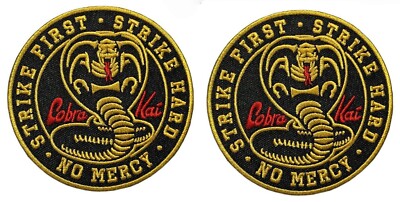 Cobra No Mercy Strike Hard Strike First Patch -2PC 3.5 Round  Hook Backing