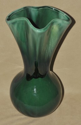 Vtg Haeger Pottery 13 5 Mid Century Modern Mcm Green Blended Vase