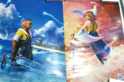 FINAL FANTASY X ポスター 2枚セット Final Fantasy X Promo Ad Poster - Japan Japanese Not For Sale B2
