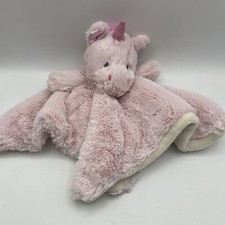Pink Cow Horse Unicorn Lovey Baby Security Blanket Plush Stuffed Animal Rattle