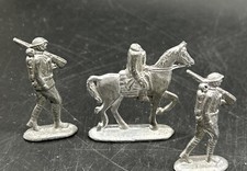 Vintage Cast Metal Toy Soldiers Army Men Figures Lot of 3