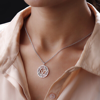 Virgo Zodiac Star Sign Pendant Necklace in 925 Solid Sterling Silver 7.5 Grams
