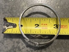 .925 Sterling Silver Textured Safety Hinged Child's Bangle