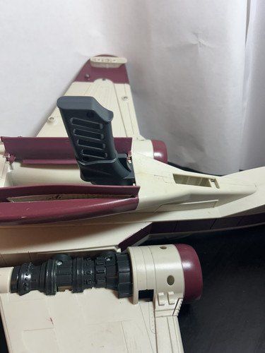Hasbro Star Wars SAGA 2004 ROTS Clone Wars ARC-170 nave de combate INCOMPLETA - Imagen 12 de 13